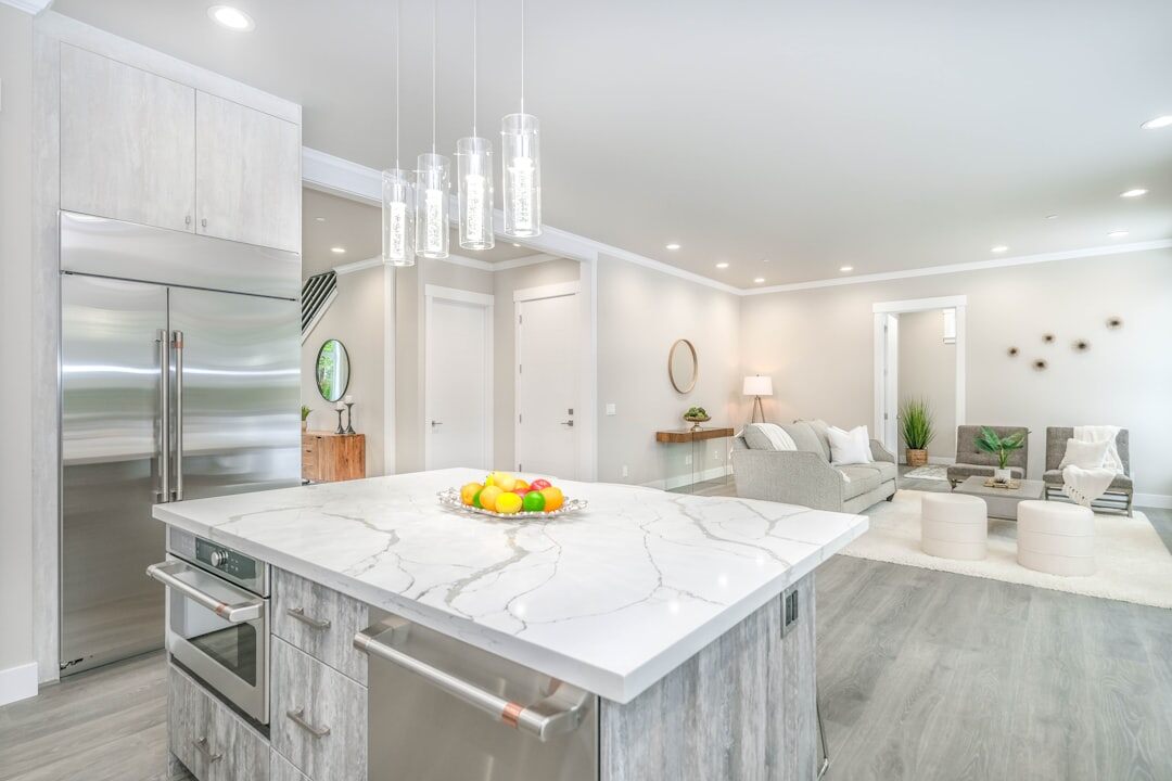 modern kitchen in luxury home
